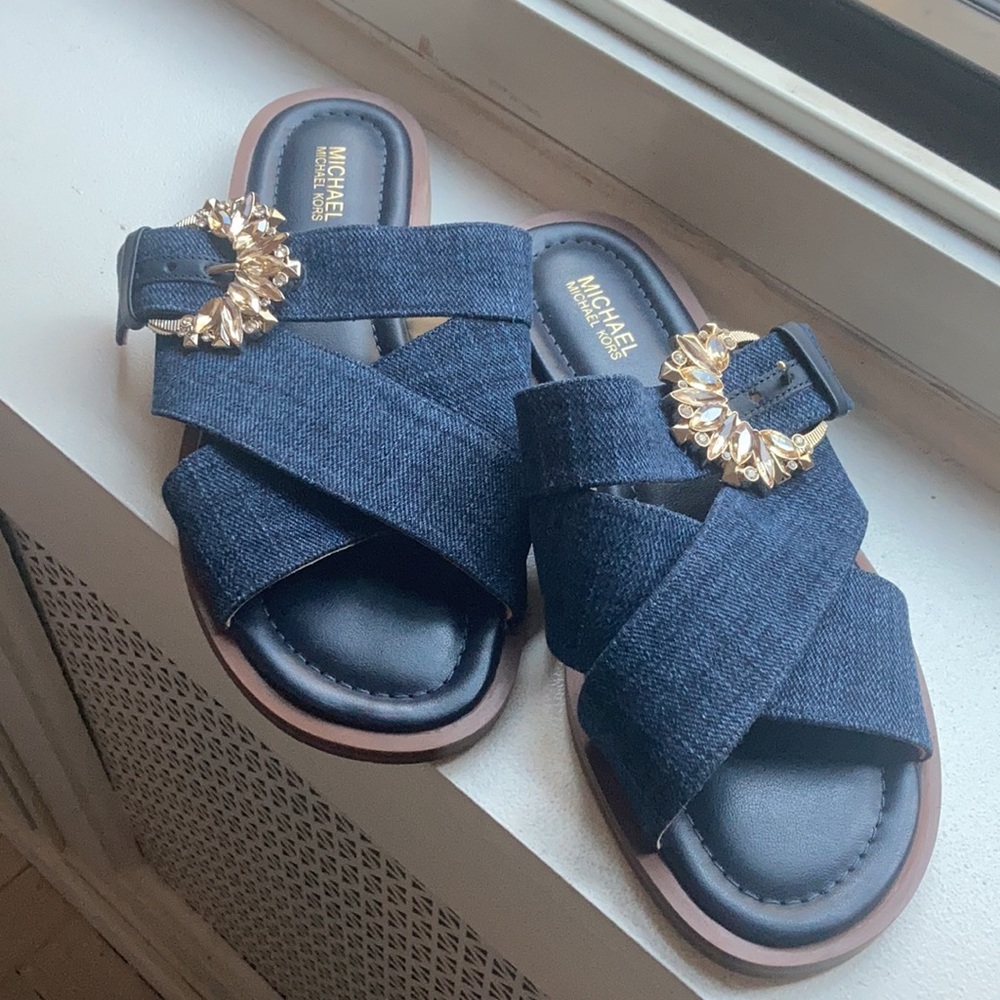 Michael Kors Frieda Denim Sandal - Indigo